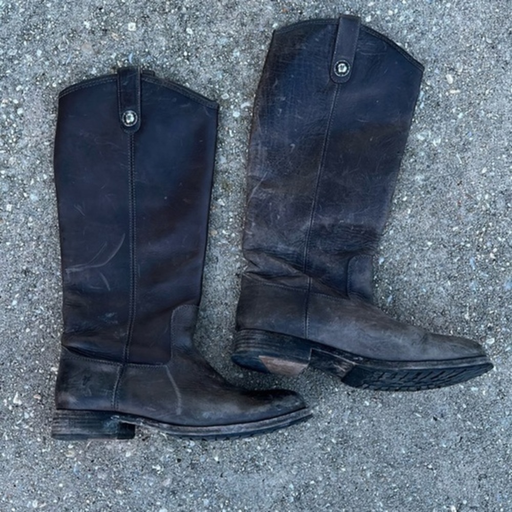 Frye Melissa Knee High Leather Boots size 40